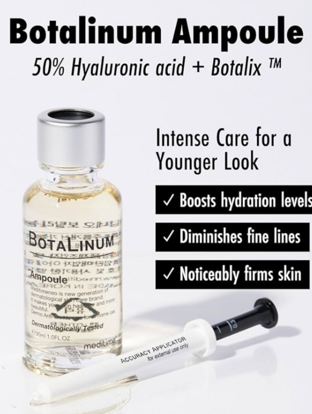 Meditime Botalinum Ampoule Hydrating Serum - Clear
